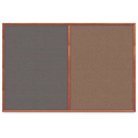 United Visual Products Slim Style Indoor Enclosed Corkboard, 30", UV503SC-BRONZE-KEYLIME UV503SC-BRONZE-KEYLIME